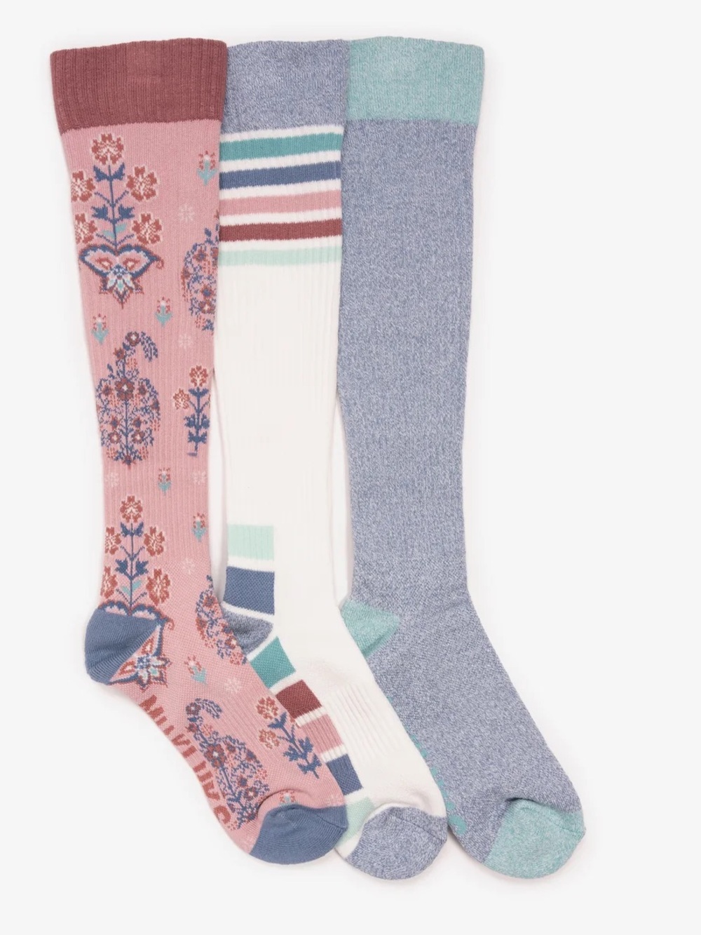 NWT MUK LUKS LUXE TALL COTTON COMPRESSION SOCKS 3 PACK
ONE SIZE